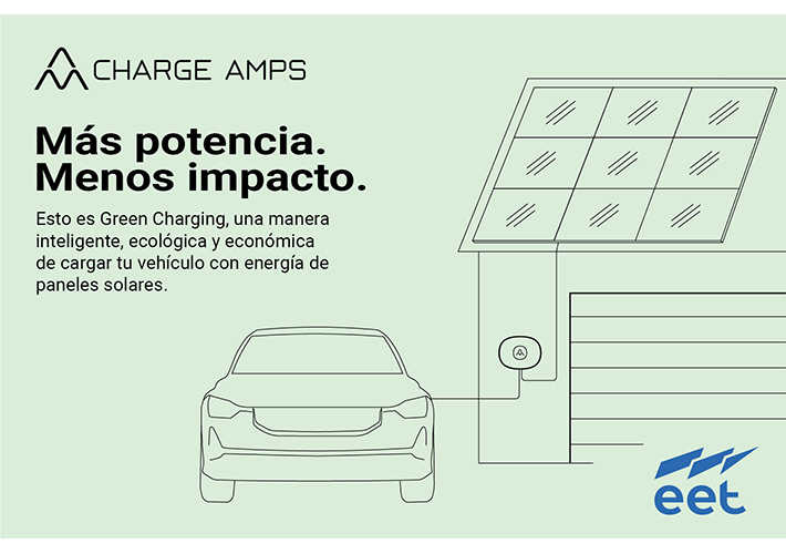 foto EET sigue apostando por el medioambiente con la distribución de soluciones de carga para automóviles eléctricos con energía solar.